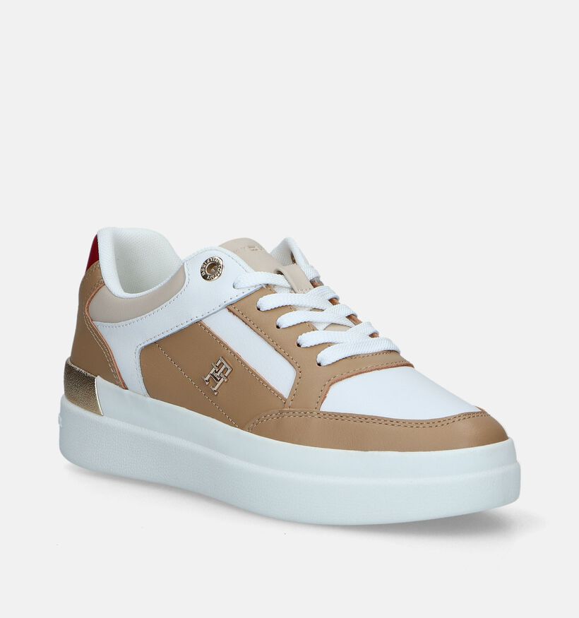 Tommy Hilfiger Lux Hardware Court Kaki Sneakers voor dames (342706) - geschikt voor steunzolen