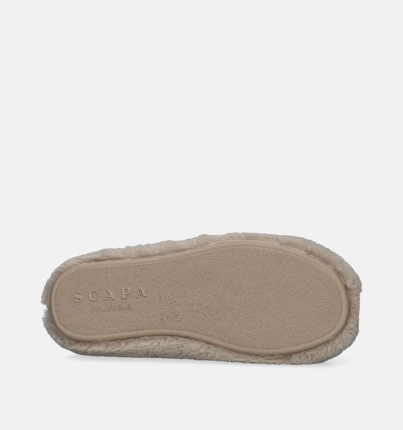 Scapa Pantoufles ouvertes en Beige pour femmes (347397)