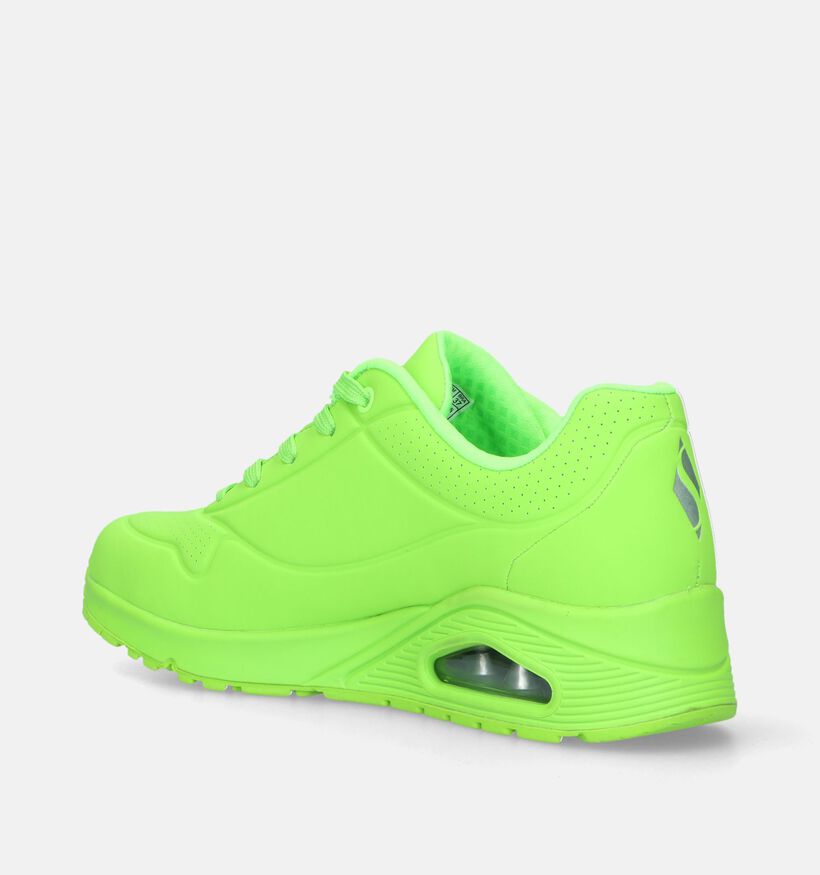 Skechers Uno Night Shades Baskets en vert pour femmes (344731)