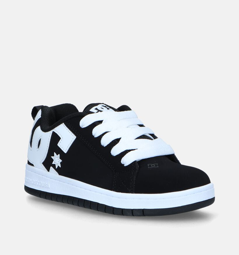 DC Shoes Court Graffik Zwarte Skate sneakers voor jongens (343805)