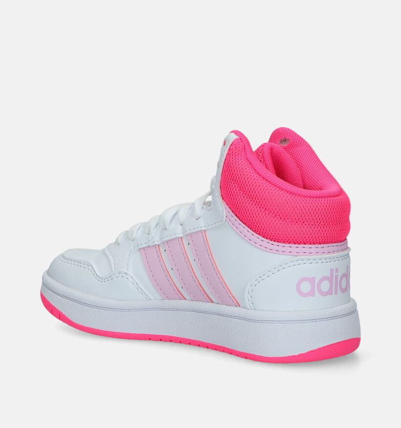 adidas Hoops 3.0 MID K Baskets en Blanc pour filles (343286)