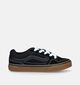 Vans Caldrone Suede Gum Baskets de skate en Noir pour garçons (343918)