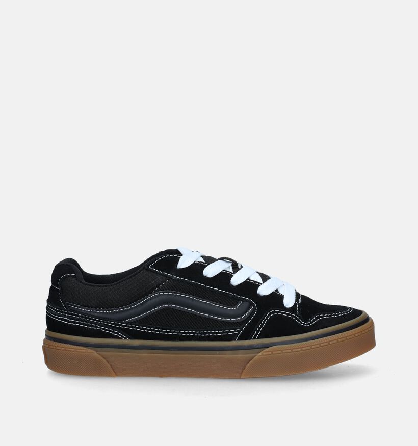 Vans Caldrone Suede Gum Zwarte Skate sneakers voor jongens (343918)