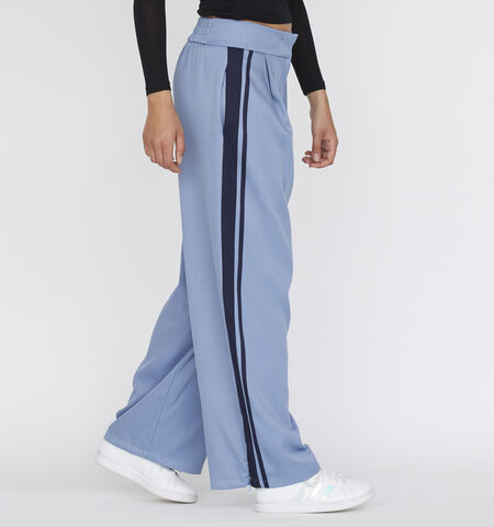 Wijde broek blauw