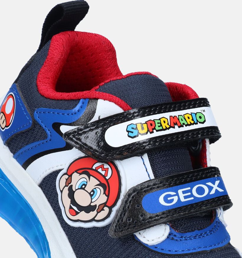 Geox Ciberdron Mario Blauwe Velcroschoenen voor jongens (345934) - geschikt voor steunzolen