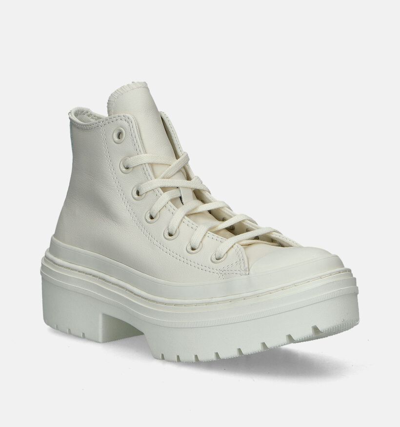 Converse CT All Star Lugged Heel Baskets en Blanc pour femmes (343982)