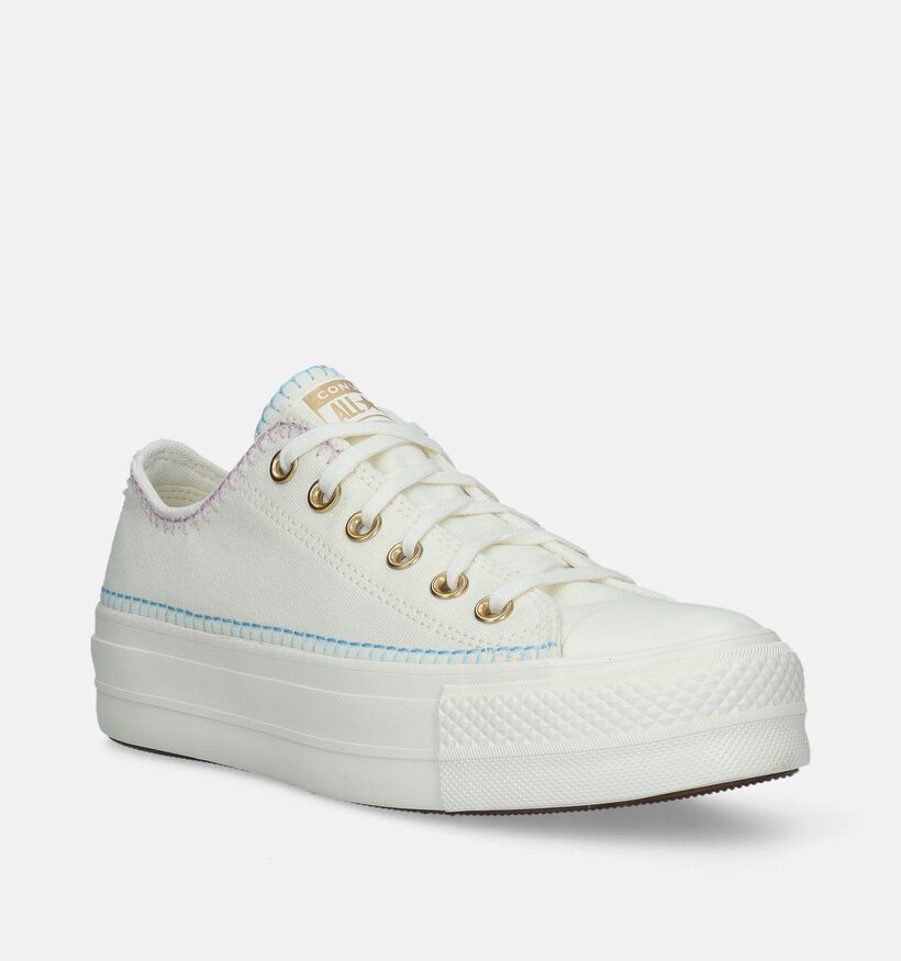 Converse Chuck Taylor All Star Lift Baskets en Écru pour femmes (341503)