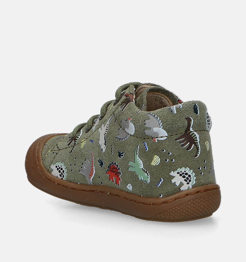 Naturino Cocoon Groene Babyschoenen voor jongens (347634) - geschikt voor steunzolen