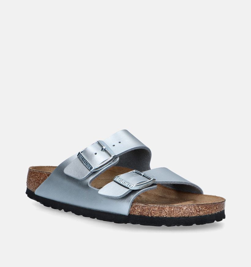 Birkenstock Arizona Nu-pieds en Argent pour femmes (343924)