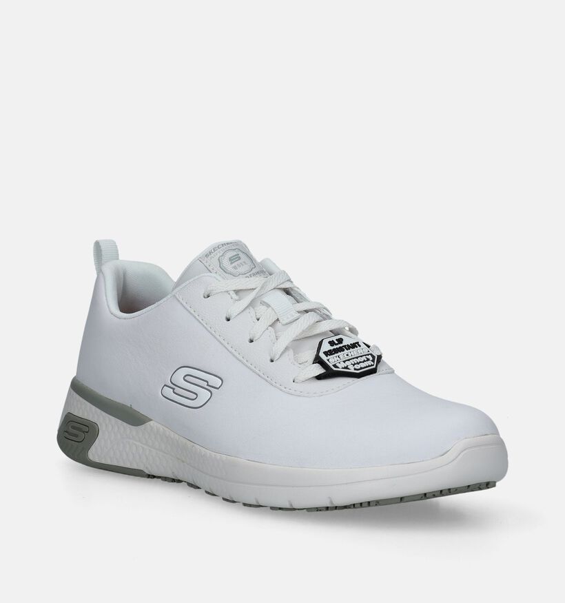 Skechers Work ISO Relaxed Fit Marsing Gmina Witte Sneakers voor dames (347655) - geschikt voor steunzolen