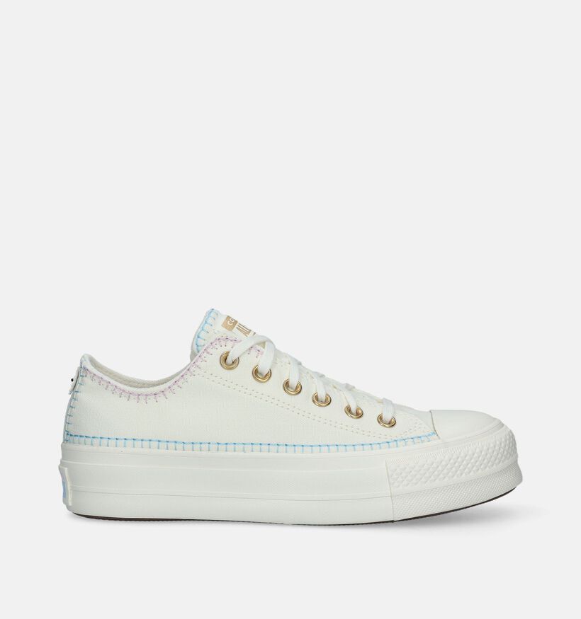 Converse Chuck Taylor All Star Lift Baskets en Écru pour femmes (341503)