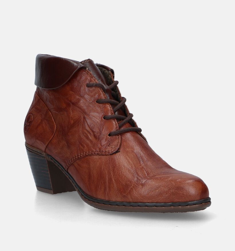 Rieker Cognac Veterlaarsjes voor dames (344405)