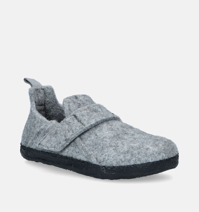 Birkenstock Zermatt HL Pantoufles en Gris pour filles, garçons (343913)