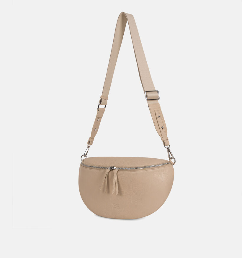 Crinkles Ecru Crossbody Tas voor dames (342322)