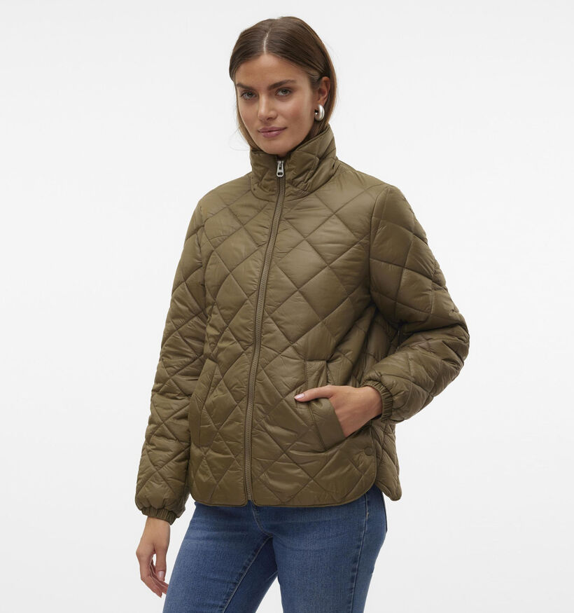 Vero Moda Skylar Manteau matelassé en Vert Khaki pour femmes (344069)