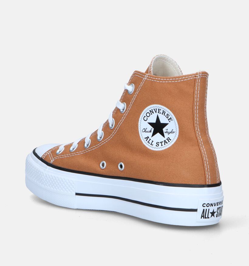 Converse Chuck Taylor All Star Lift Baskets en Brun pour femmes (343991)