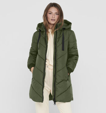 Manteau long vert