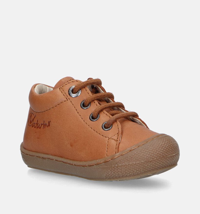 Naturino Cocoon Chaussures pour bébé en Cognac pour filles, garçons (347601) - pour semelles orthopédiques