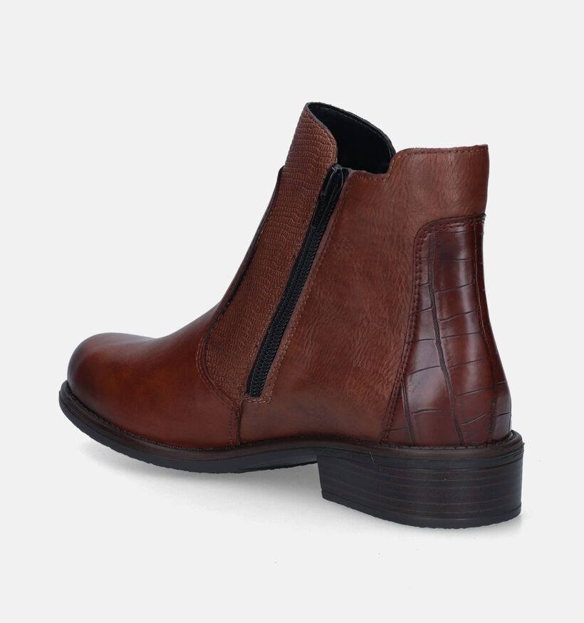 Remonte Cognac Chelsea boots voor dames (344433) - geschikt voor steunzolen