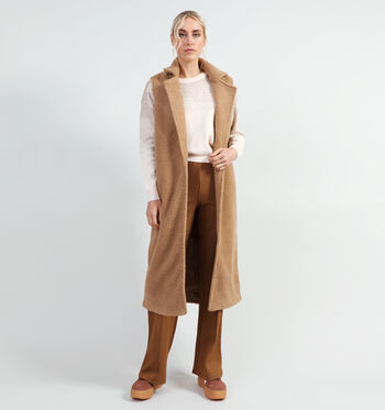 Manteau long marron