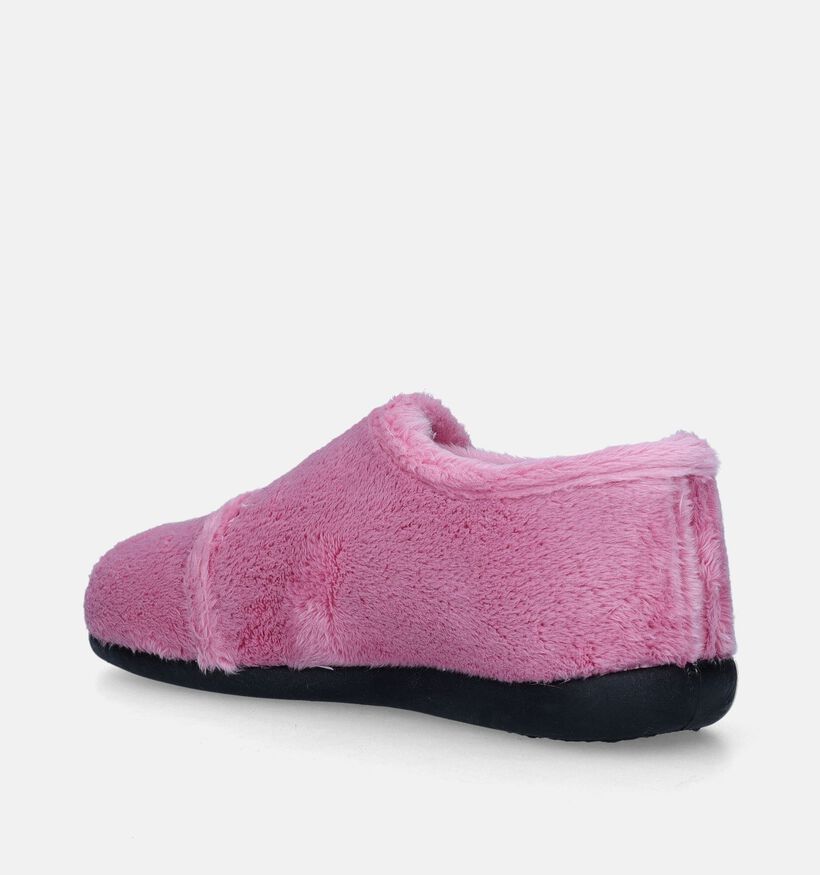 Milo & Mila Pantoufles fermées en Rose pour filles (348674) - pour semelles orthopédiques