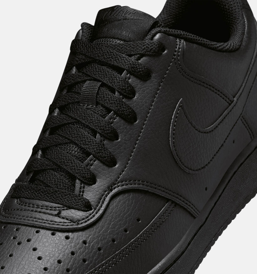 Nike Court Vision Low Next Nature Baskets en Noir pour hommes (343756)