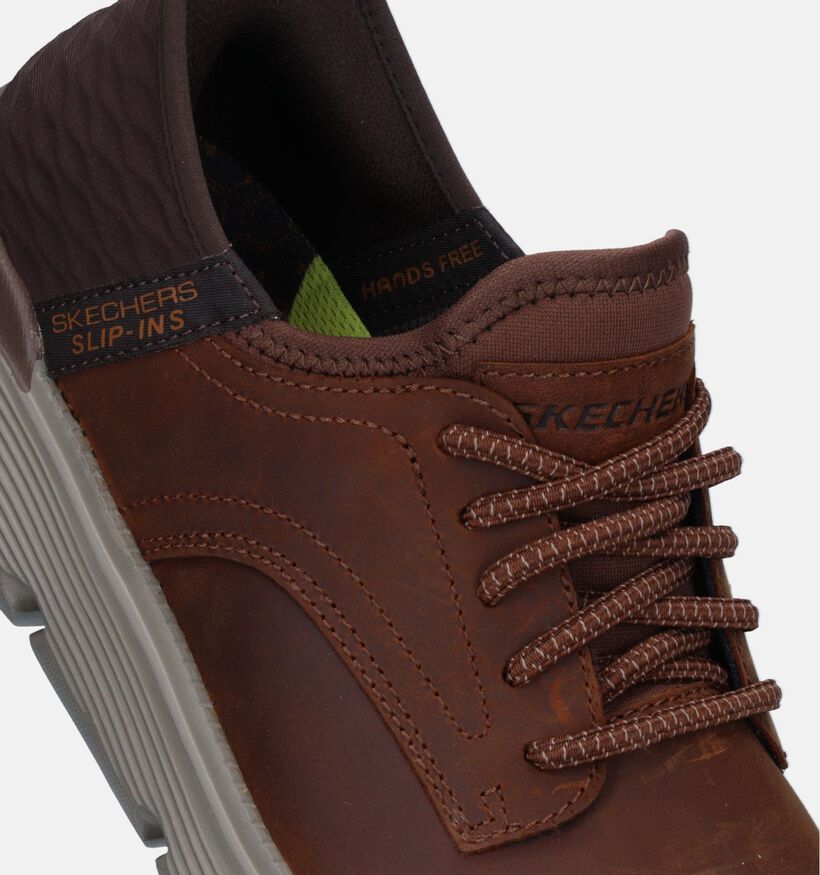 Skechers Garza Gervin Slip-Ins en Cognac pour hommes (345193)