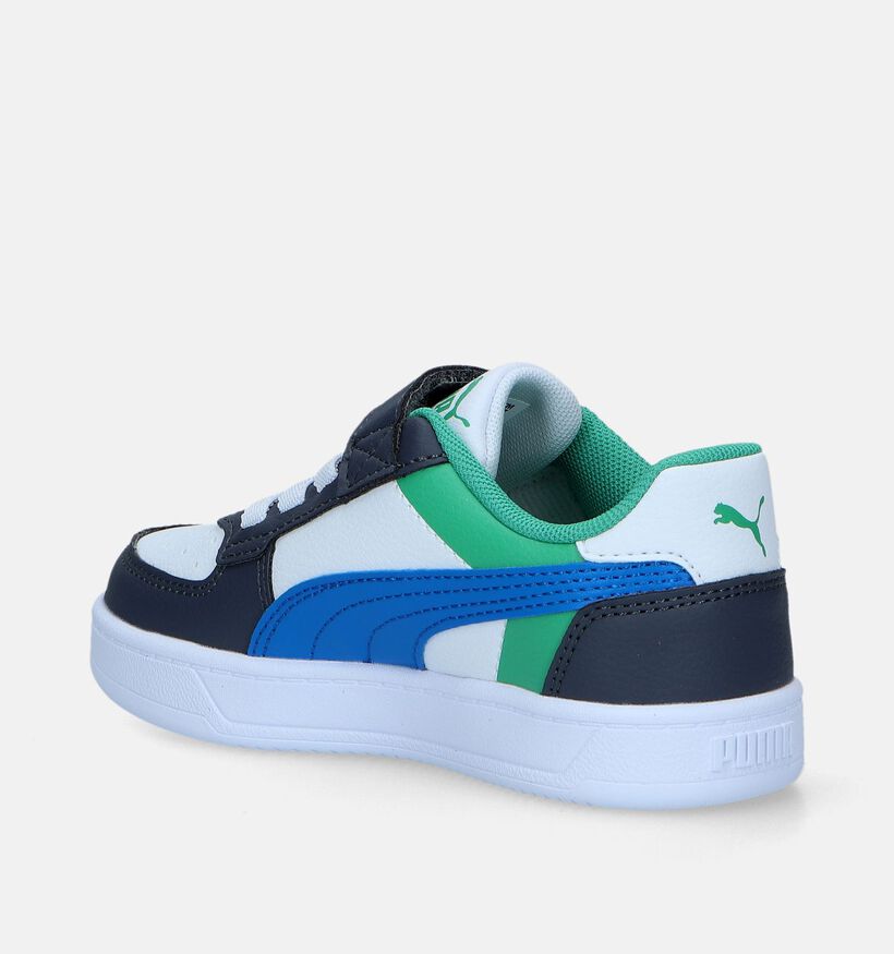 Puma Caven 2.0 Block Blauwe Sneakers voor jongens, meisjes (343143)