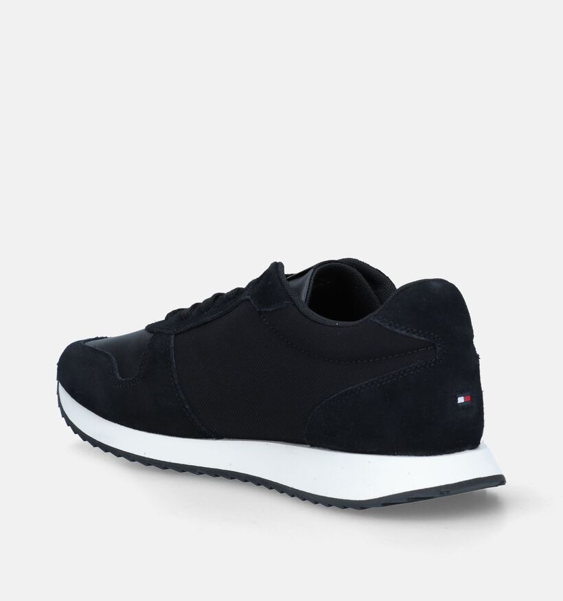 Tommy Hilfiger Runner Evo Mix Stitch Blauwe Veterschoenen voor heren (342738) - geschikt voor steunzolen