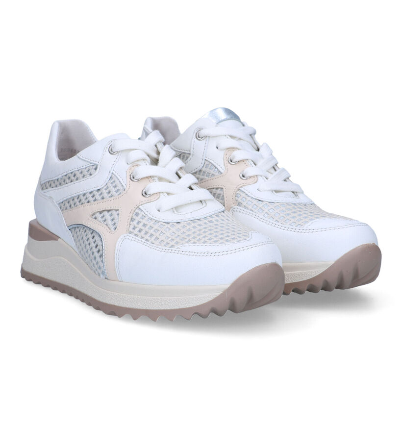 Gabor OptiFit Ecru Sneakers voor dames (319977) - geschikt voor steunzolen