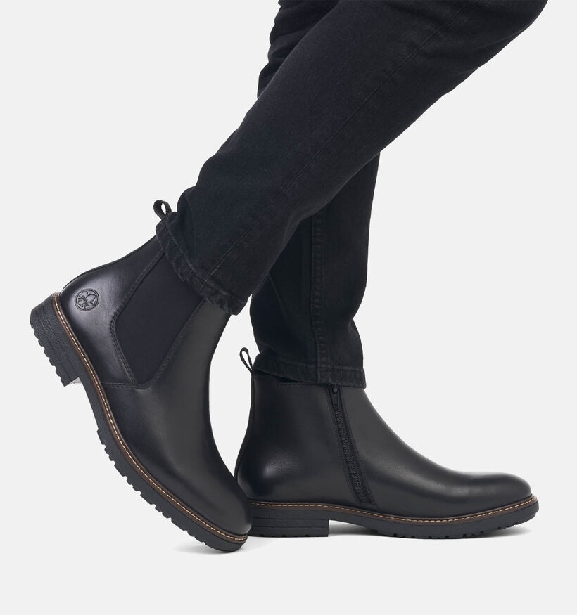 Rieker Zwarte Chelsea boots voor heren (347481)