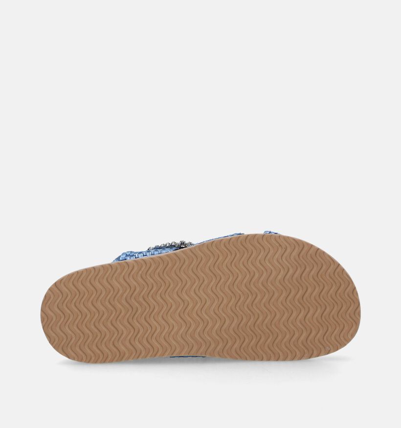 Inuovo Nu-pieds plates en Bleu pour femmes (341523)