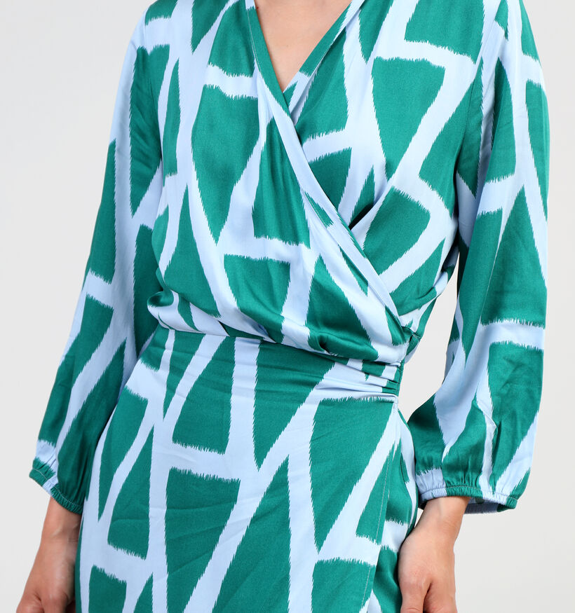 Expresso Wrap Robe en Vert pour femmes (351043)