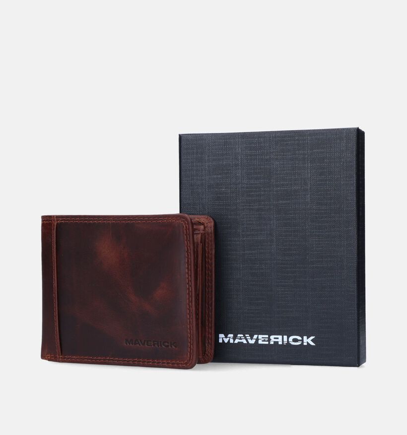 Maverick Portefeuille en Brun pour hommes (349887)