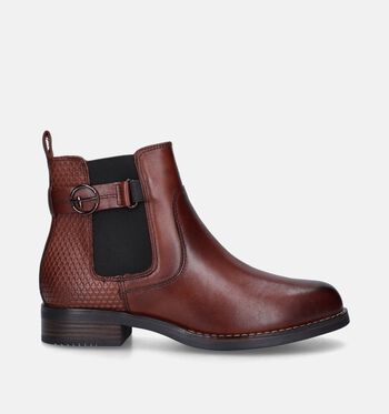 Bottines Chelsea cognac