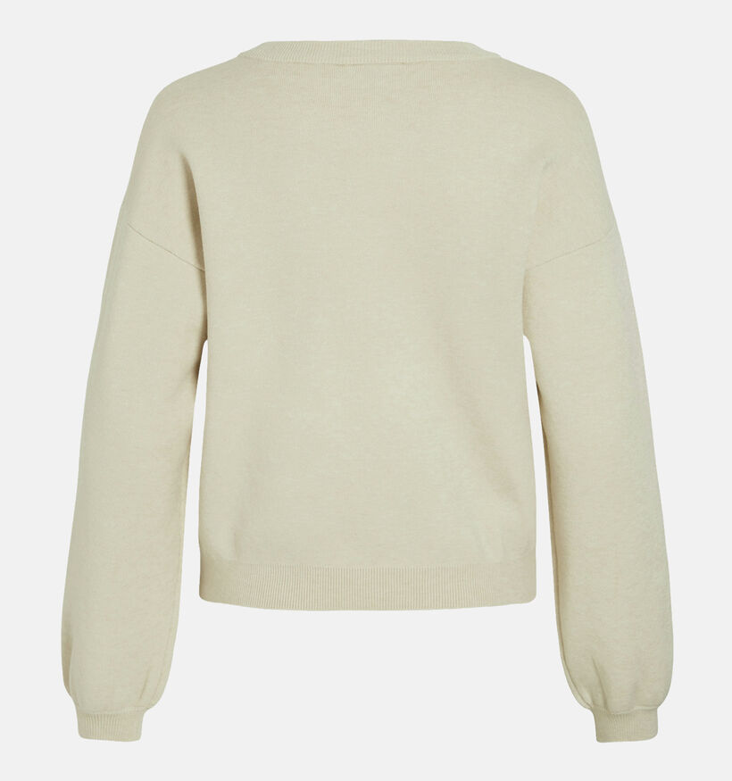 Vila Ane Pull tricoté en Beige pour femmes (350563)