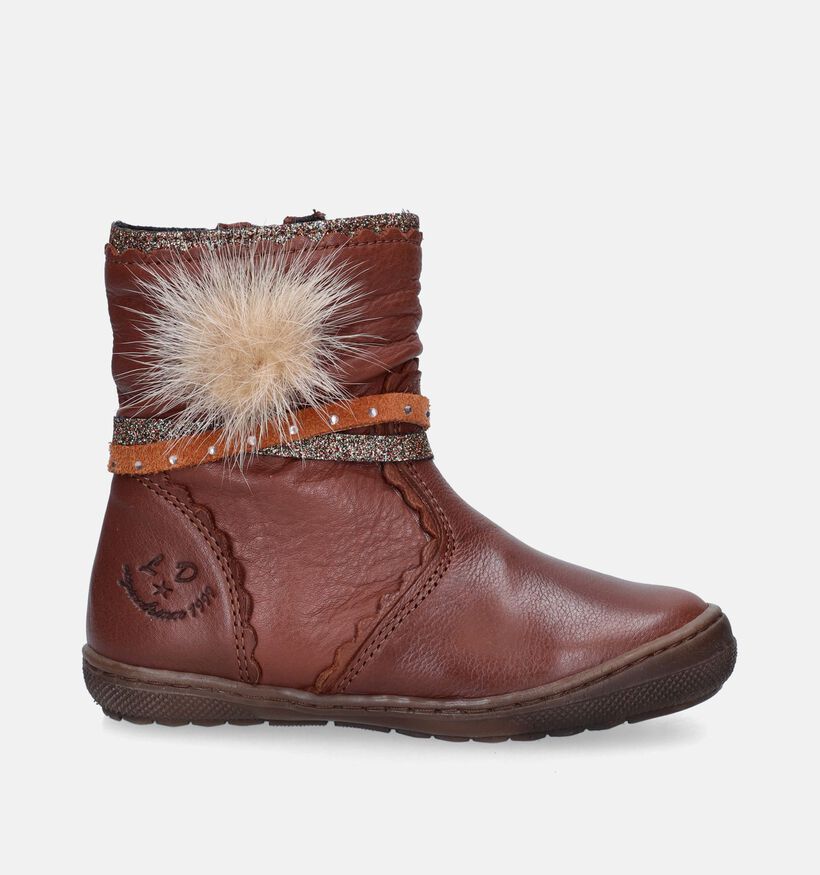 Little David Pippa Cognac Laarzen voor meisjes (349380) - geschikt voor steunzolen