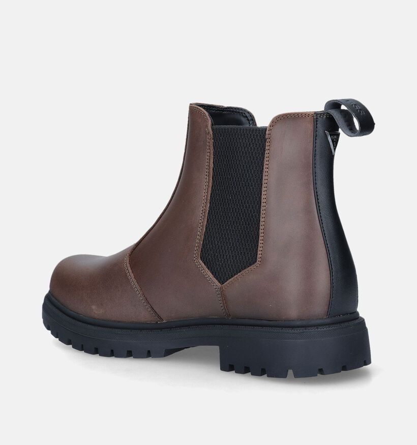 Guess Sidney Beatles Bruine Chelsea boots voor heren (346801) - geschikt voor steunzolen