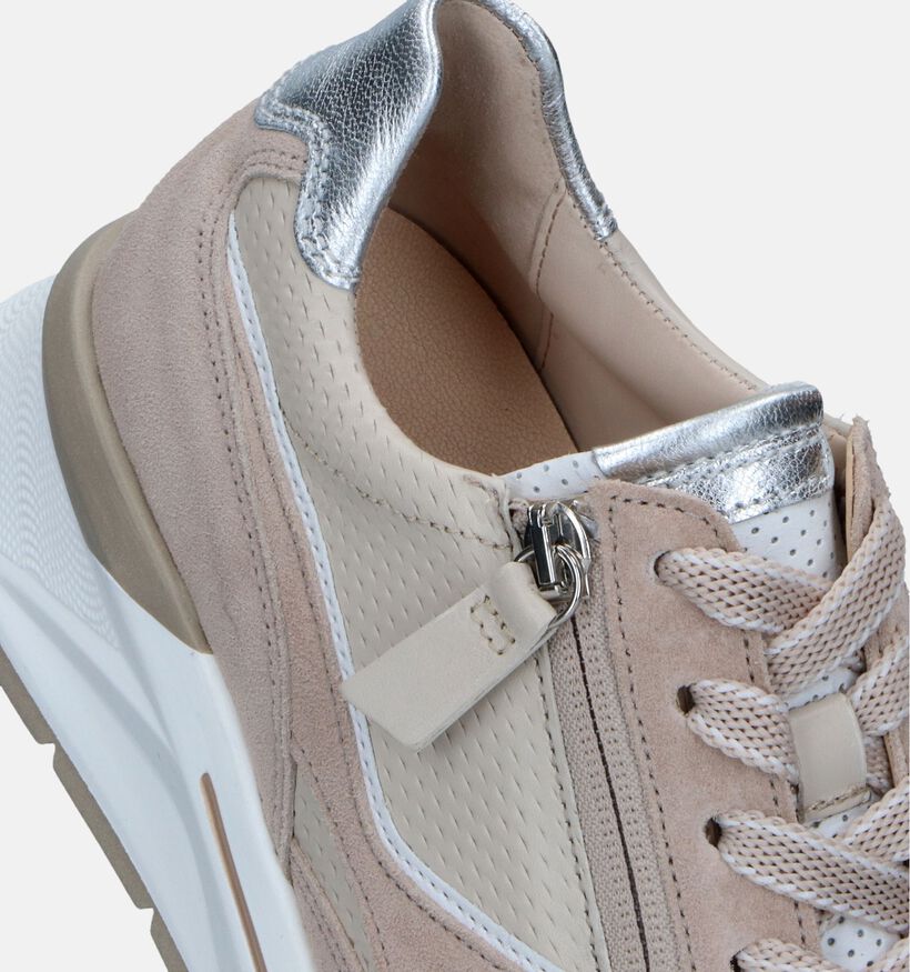 Gabor OptiFit Beige Sneakers voor dames (337902) - geschikt voor steunzolen