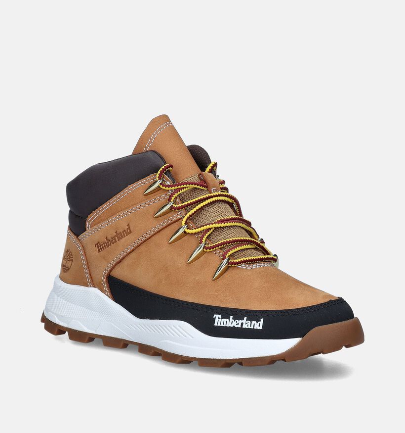 Timberland Brooklyn Euro Sprint Naturel Bottines voor jongens (346746) - geschikt voor steunzolen