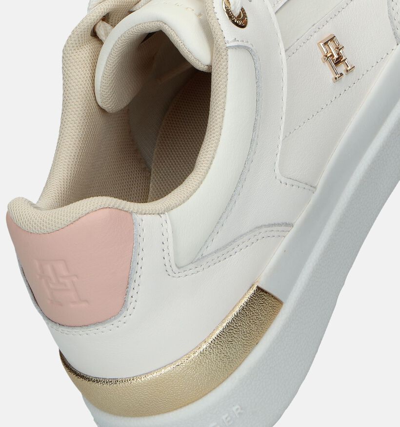 Tommy Hilfiger Lux Hardware Court Baskets en Blanc pour femmes (342707) - pour semelles orthopédiques