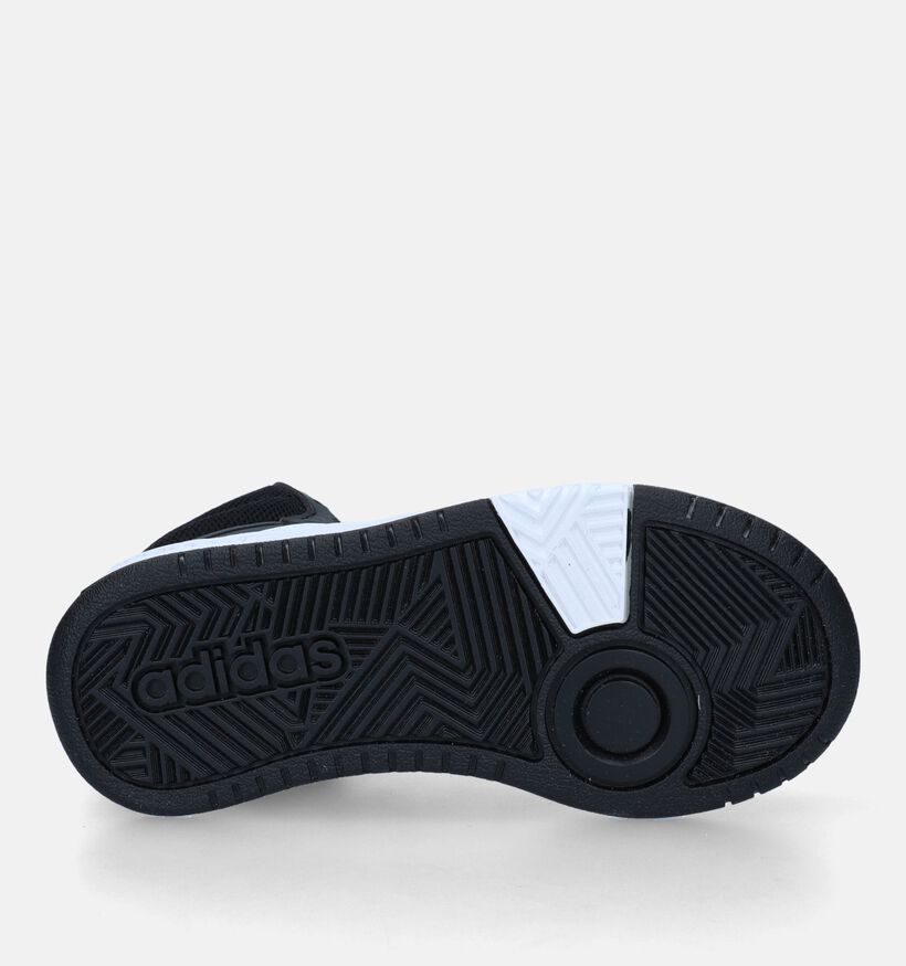 adidas Hoops Mid 3.0 K Zwarte Sneakers voor jongens, meisjes (332099)
