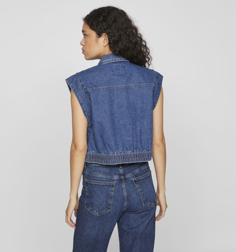 Vila Ca Veste sans manches en jeans en Bleu pour femmes (348719)