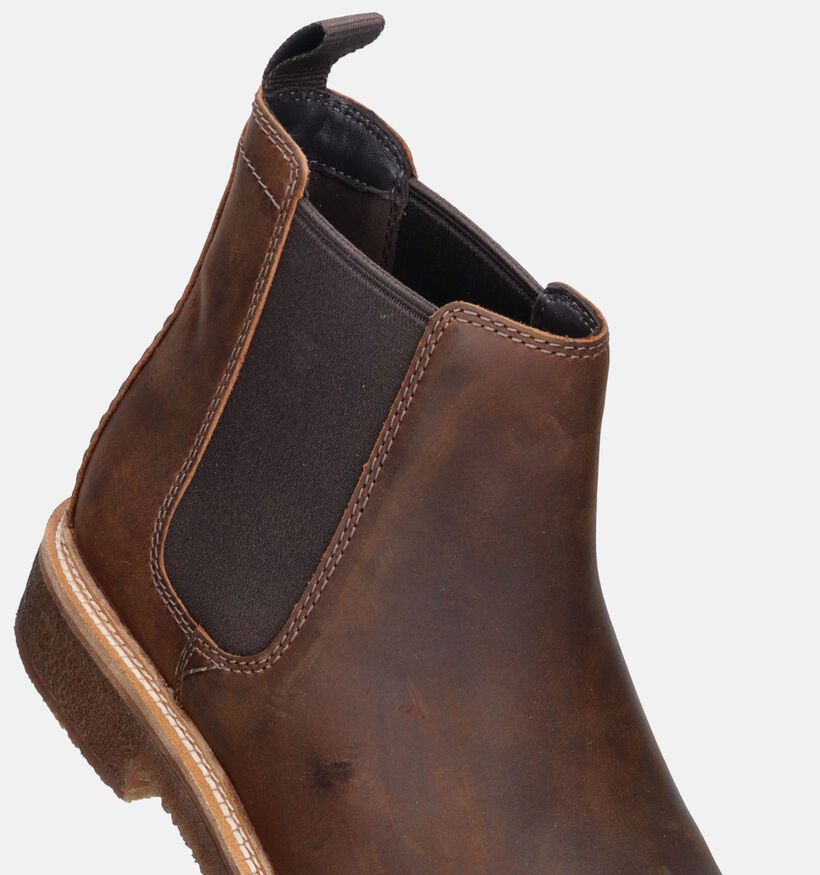 Clarks Clarkdale Easy Cognac Chelsea boots voor heren (346668) - geschikt voor steunzolen