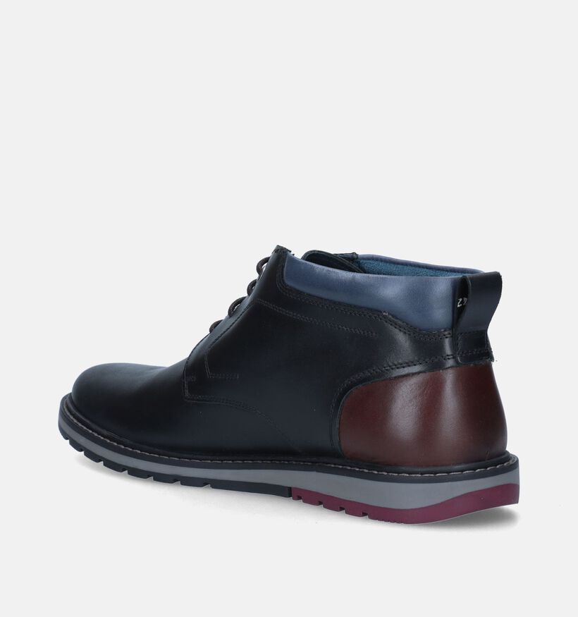 Pikolinis Berna Bottines en Noir pour hommes (346304) - pour semelles orthopédiques