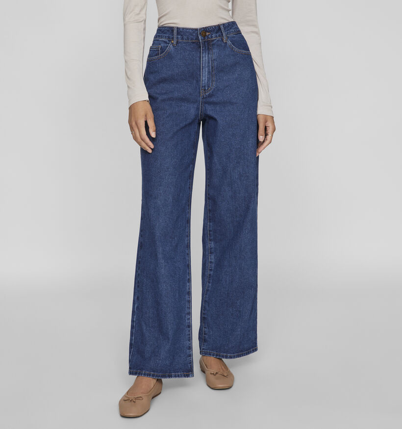 Vila Carla Wide leg jeans en Bleu L32 pour femmes (348725)