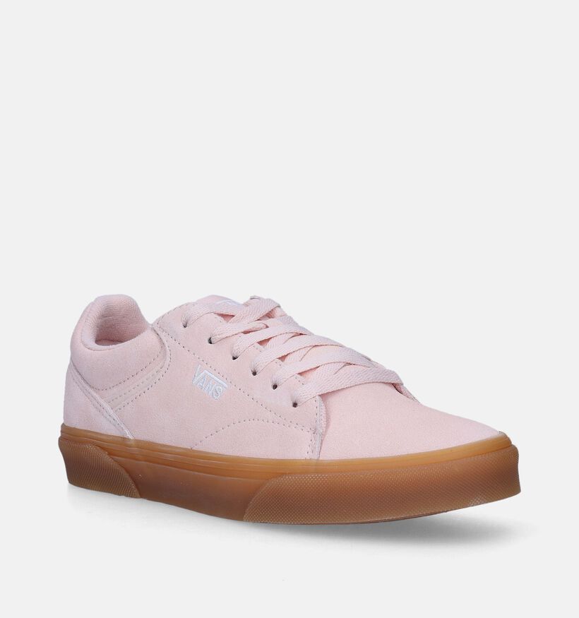 Vans Seldan Translucent Baskets de skate en Rose pour femmes (343807)