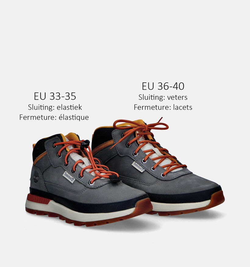 Timberland Field Trekker Mid Kaki Bottines voor jongens (345267) - geschikt voor steunzolen