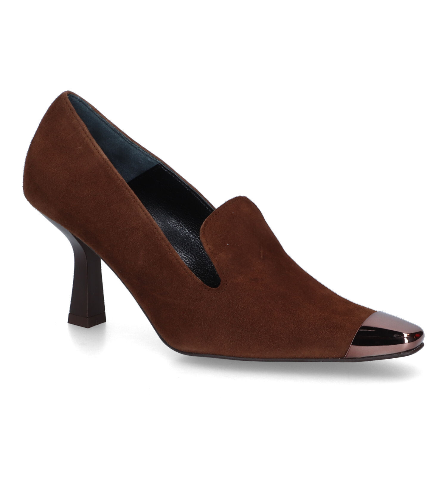 Bruine cheap pumps dames