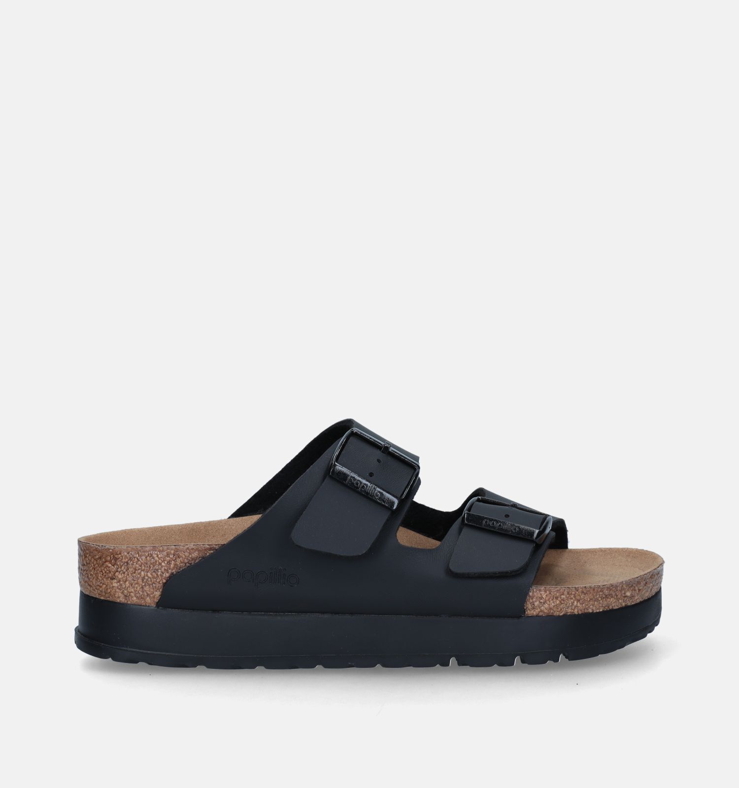 Birkenstock slippers sales zwart